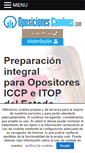 Mobile Screenshot of oposicionescaminos.com