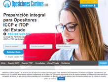 Tablet Screenshot of oposicionescaminos.com